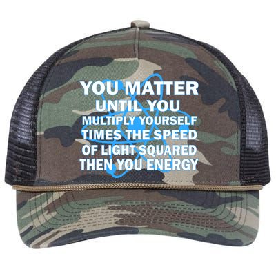 You Matter You Energy Science Physics Retro Rope Trucker Hat Cap