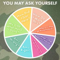 You May Ask Yourself Pie Chart Legacy Tie Dye Trucker Hat