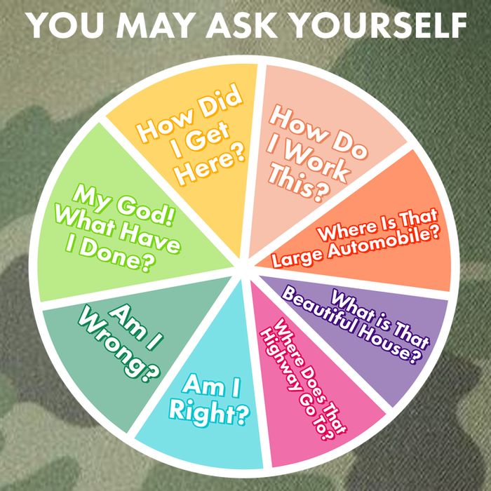 You May Ask Yourself Pie Chart Legacy Tie Dye Trucker Hat