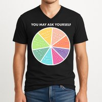 You May Ask Yourself Pie Chart V-Neck T-Shirt