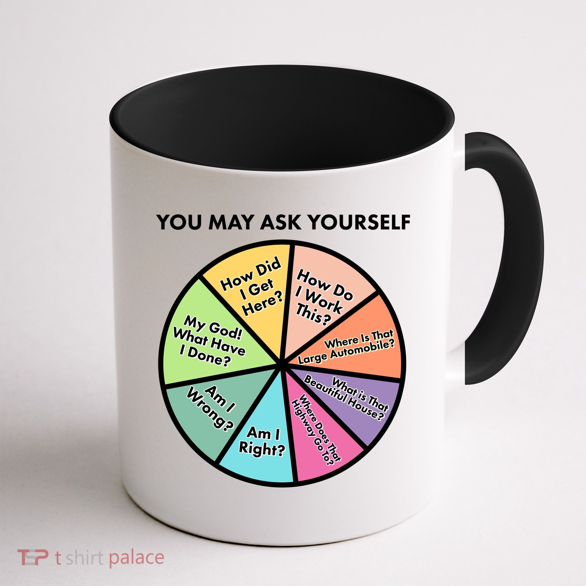 You May Ask Yourself Pie Chart Mug