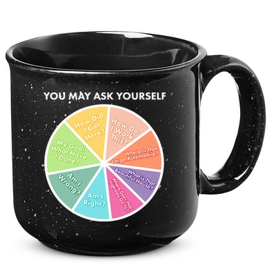 You May Ask Yourself Pie Chart 15oz Campfire Ceramic Mug
