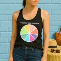 You May Ask Yourself Pie Chart Womens Tank Top