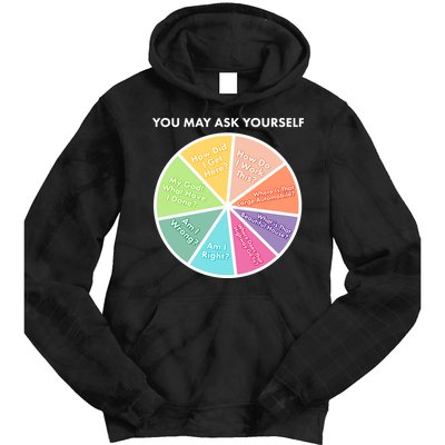 You May Ask Yourself Pie Chart Tie Dye Hoodie