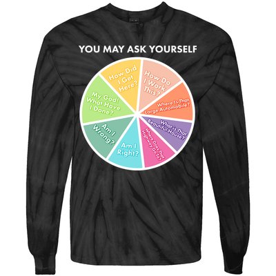 You May Ask Yourself Pie Chart Tie-Dye Long Sleeve Shirt