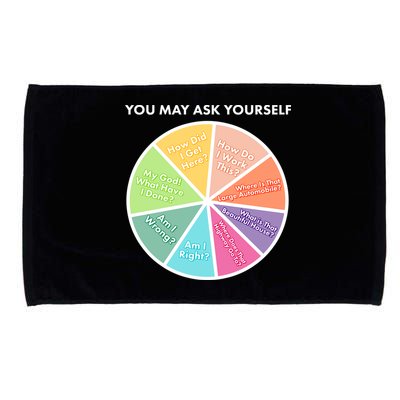 You May Ask Yourself Pie Chart Microfiber Hand Towel