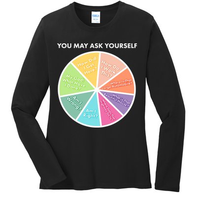 You May Ask Yourself Pie Chart Ladies Long Sleeve Shirt