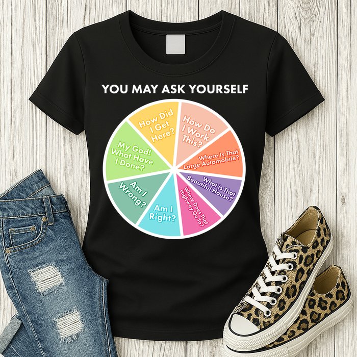 You May Ask Yourself Pie Chart Womens T-Shirt