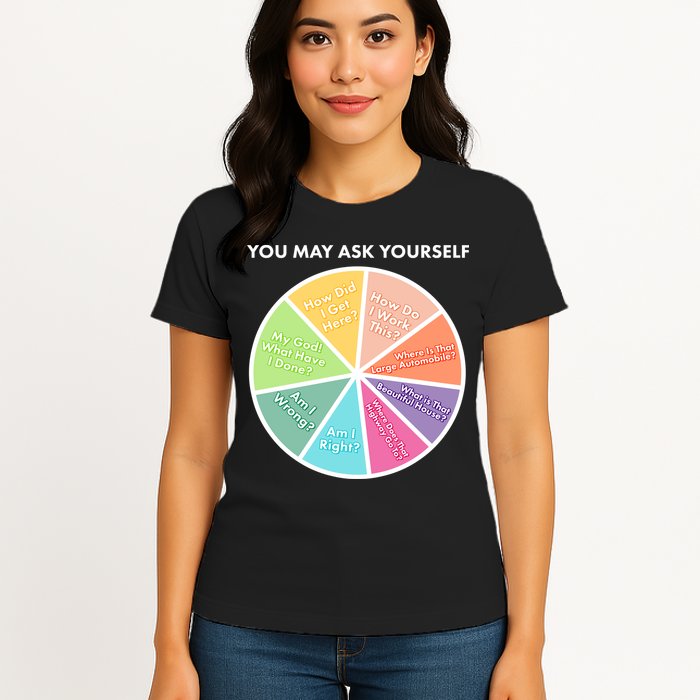 You May Ask Yourself Pie Chart Womens T-Shirt
