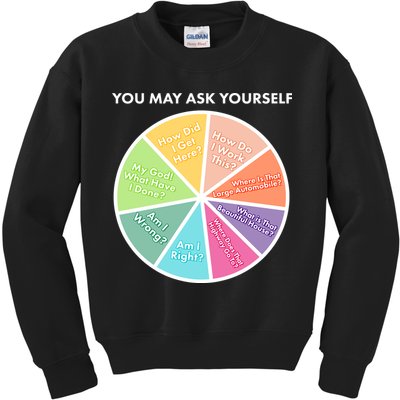 You May Ask Yourself Pie Chart Kids Sweatshirt