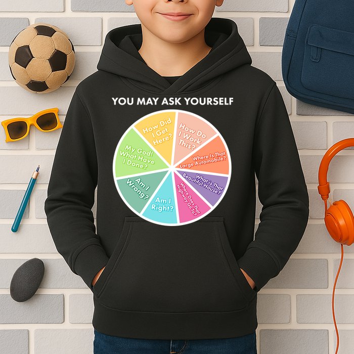 You May Ask Yourself Pie Chart Kids Hoodie