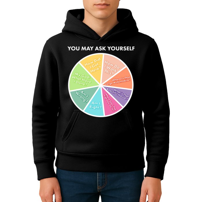 You May Ask Yourself Pie Chart Kids Hoodie
