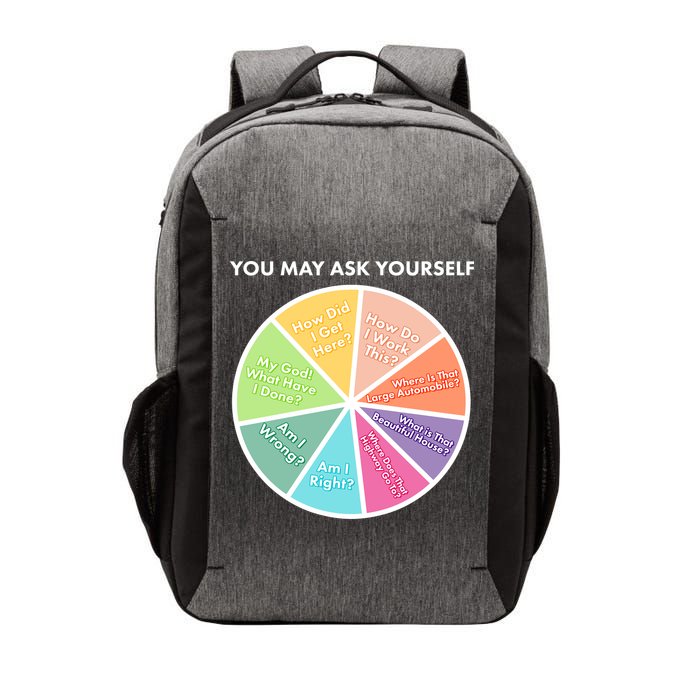 You May Ask Yourself Pie Chart Vector Backpack