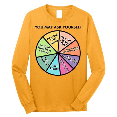 You May Ask Yourself Pie Chart Long Sleeve Shirt