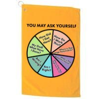 You May Ask Yourself Pie Chart Golf Towel