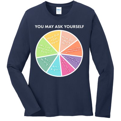 You May Ask Yourself Pie Chart Ladies Long Sleeve Shirt