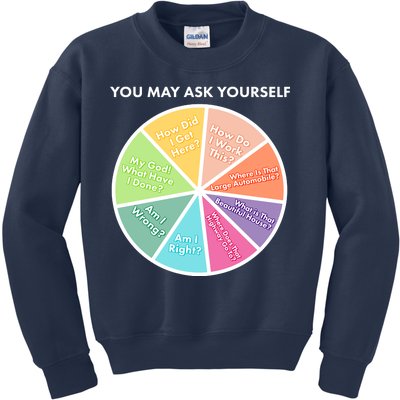 You May Ask Yourself Pie Chart Kids Sweatshirt