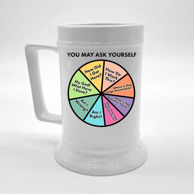 You May Ask Yourself Pie Chart Beer Stein