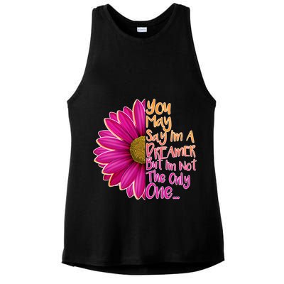 You May Say I'm a Dreamer But I'm Not The Only One Ladies PosiCharge Tri-Blend Wicking Tank