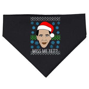 You Miss Me Yet Obama Ugly Christmas USA-Made Doggie Bandana