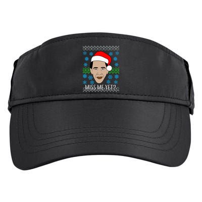 You Miss Me Yet Obama Ugly Christmas Adult Drive Performance Visor