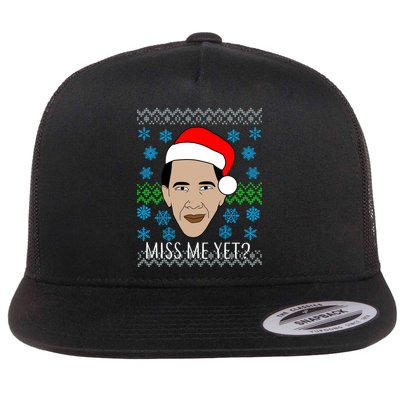 You Miss Me Yet Obama Ugly Christmas Flatbill Hat