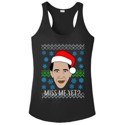 You Miss Me Yet Obama Ugly Christmas Ladies PosiCharge Competitor Racerback Tank