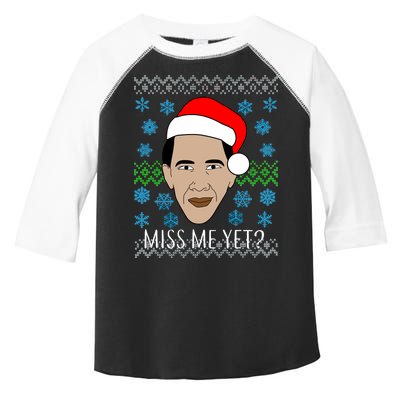 You Miss Me Yet Obama Ugly Christmas Toddler Fine Jersey T-Shirt