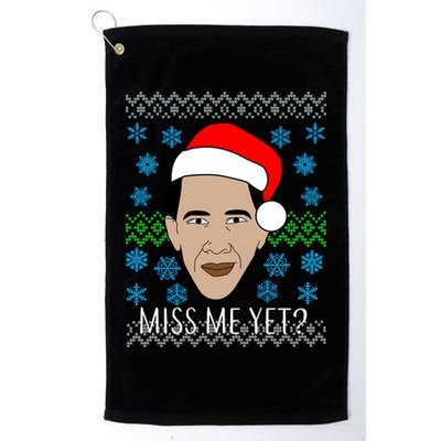 You Miss Me Yet Obama Ugly Christmas Golf Towel