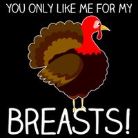 You Only Like Me For My Breasts Thanksgiving Turkey Toddler T-Shirt