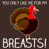 You Only Like Me For My Breasts Thanksgiving Turkey T-Shirt