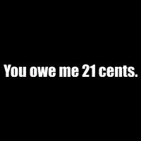 You Owe Me 21 Cents Bold Text - Feminist Impact Tech Backpack