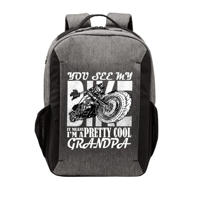 You See My Bike It Means I'm A Pretty Cool Grandpa Vector Backpack