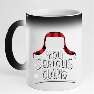 You Serious Clark? Christmas Winter 11oz Black Color Changing Mug