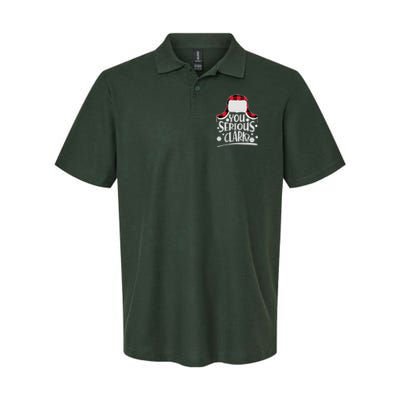 You Serious Clark? Christmas Winter Softstyle Adult Sport Polo