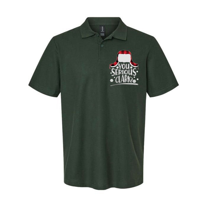 You Serious Clark? Christmas Winter Softstyle Adult Sport Polo