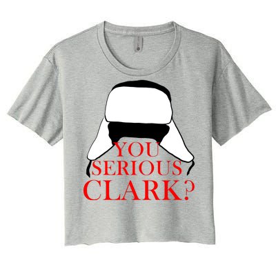 You Serious Clark? Funny Christmas Women's Crop Top Tee