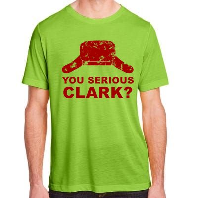 You Serious Clark Winter Hat Distress Adult ChromaSoft Performance T-Shirt