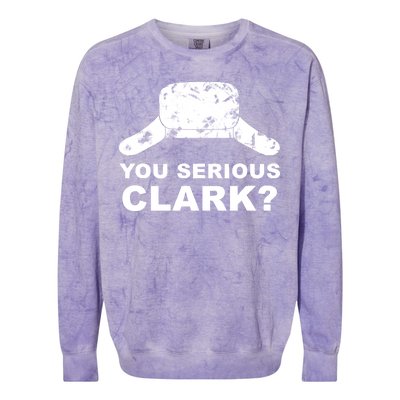 You Serious Clark Winter Hat Distress Colorblast Crewneck Sweatshirt