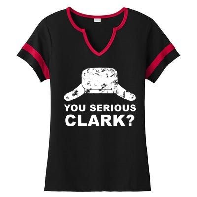 You Serious Clark Winter Hat Distress Ladies Halftime Notch Neck Tee