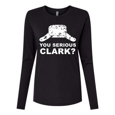 You Serious Clark Winter Hat Distress Womens Cotton Relaxed Long Sleeve T-Shirt