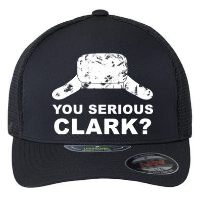 You Serious Clark Winter Hat Distress Flexfit Unipanel Trucker Cap