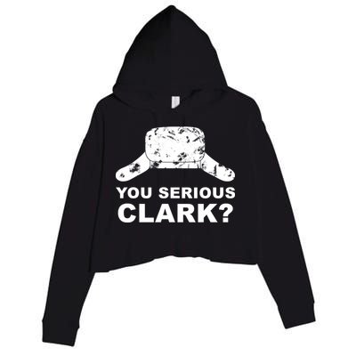 You Serious Clark Winter Hat Distress Crop Fleece Hoodie