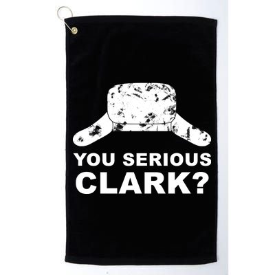 You Serious Clark Winter Hat Distress Platinum Collection Golf Towel