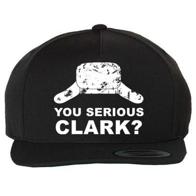 You Serious Clark Winter Hat Distress Wool Snapback Cap