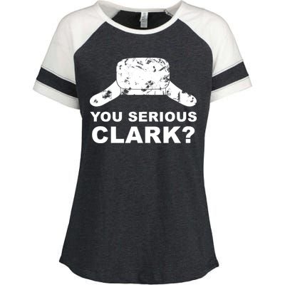 You Serious Clark Winter Hat Distress Enza Ladies Jersey Colorblock Tee