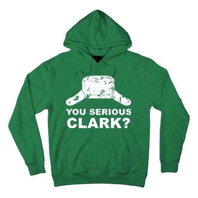 You Serious Clark Winter Hat Distress Hoodie