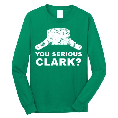 You Serious Clark Winter Hat Distress Long Sleeve Shirt