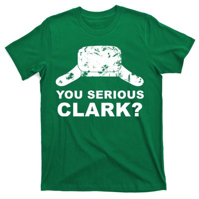 You Serious Clark Winter Hat Distress T-Shirt