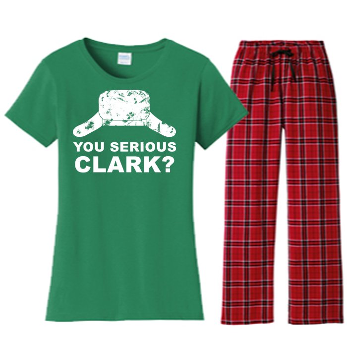 You Serious Clark Winter Hat Distress Women's Flannel Pajama Set